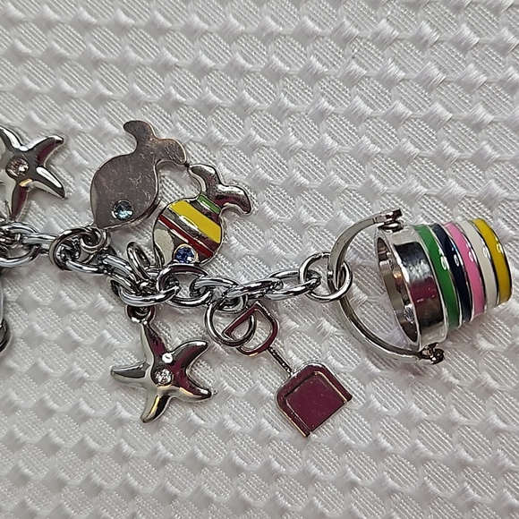 COACH VINTAGE PAVE FISH /STARFISH /BUCKET KEYCHAIN #92097 - Picture 3 of 7